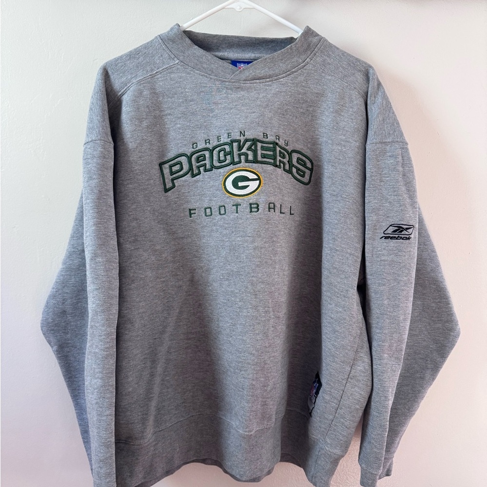 Reebok Green Bay Packers Crew Neck Sweater